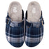 Snuggs Clogs Dark Blue X Light Grey Checkered